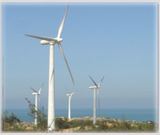 MY50/800kw Wind generators outlined
